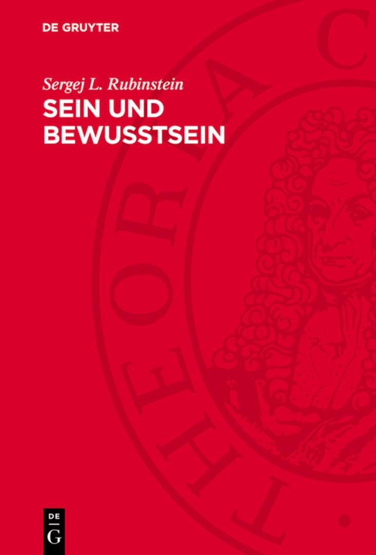 Cover image for Sein und Bewußtsein ISBN 9783112750827