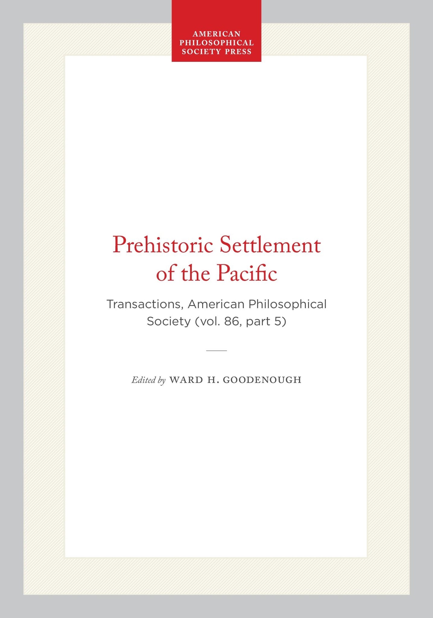 Prehistoric Settlement of the Pacific