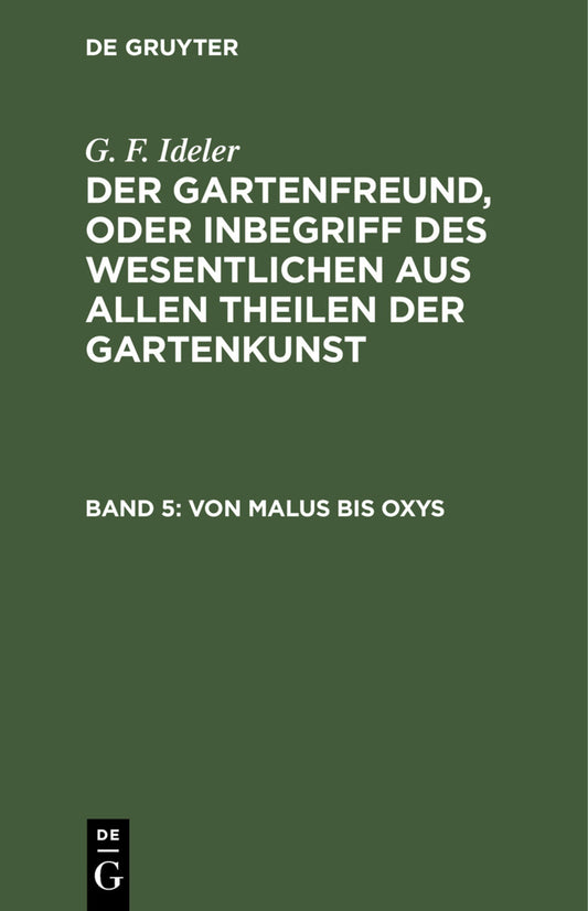 Von Malus bis Oxys