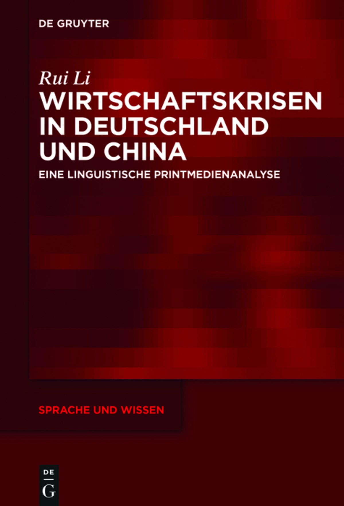 Cover image for Wirtschaftskrisen in Deutschland und China ISBN 9783110465075