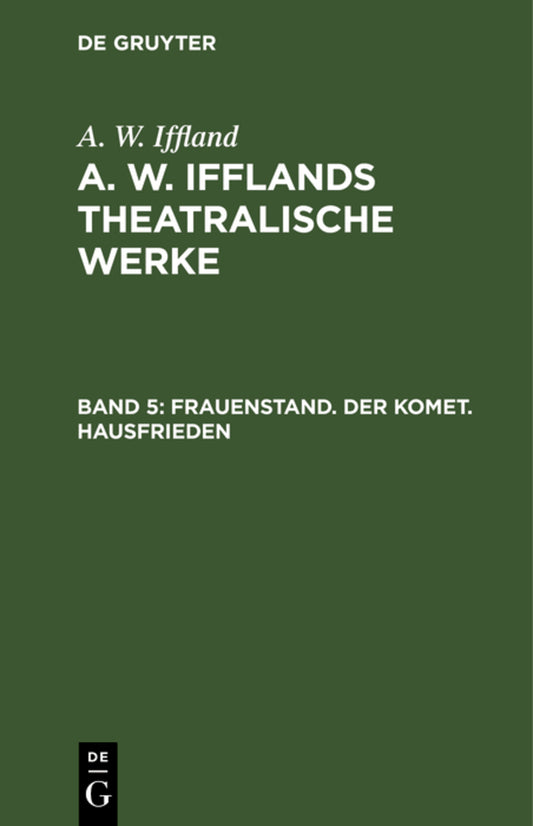 Frauenstand. Der Komet. Hausfrieden