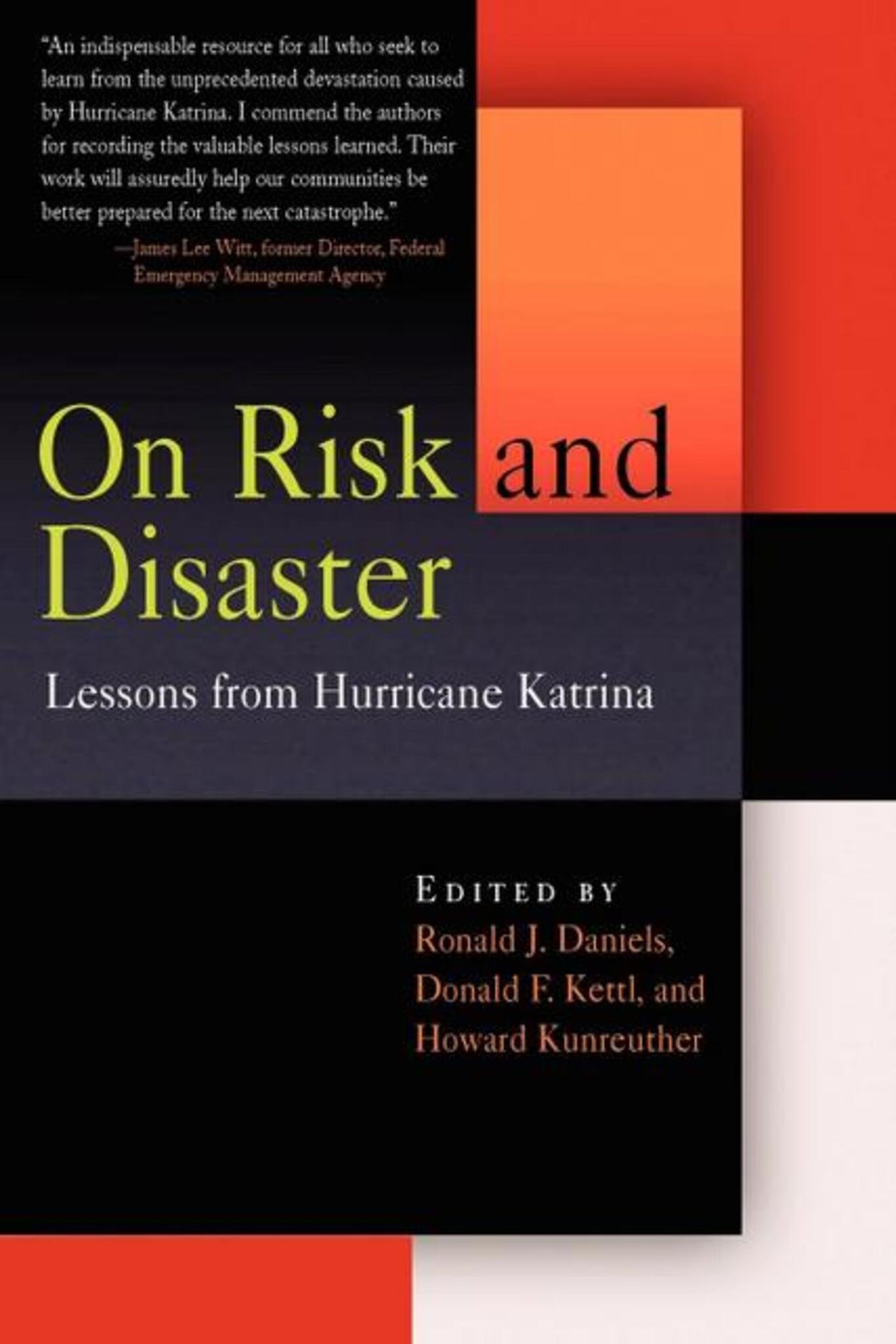 Cover image for On Risk and Disaster ISBN 9780812219593