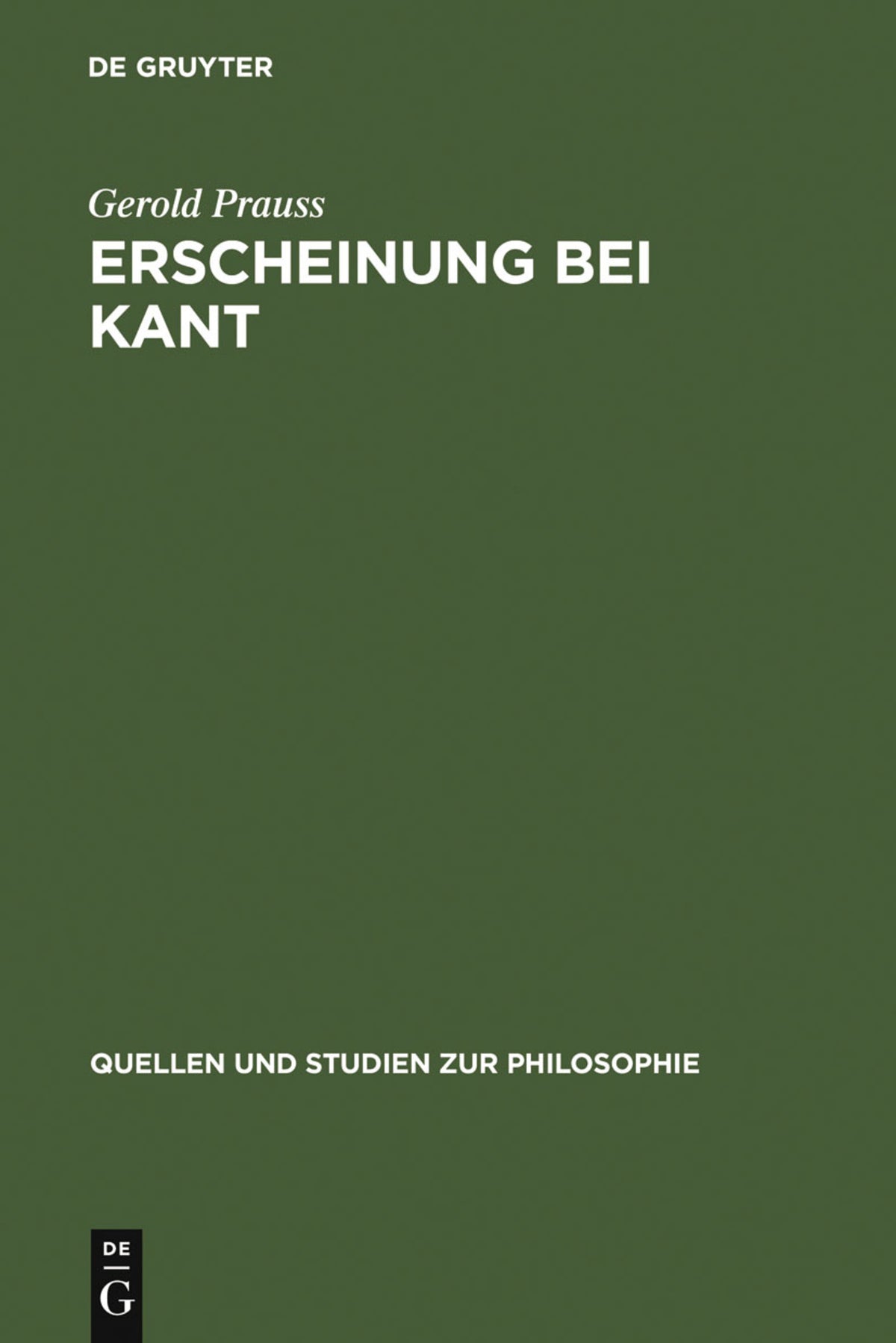 Erscheinung bei Kant