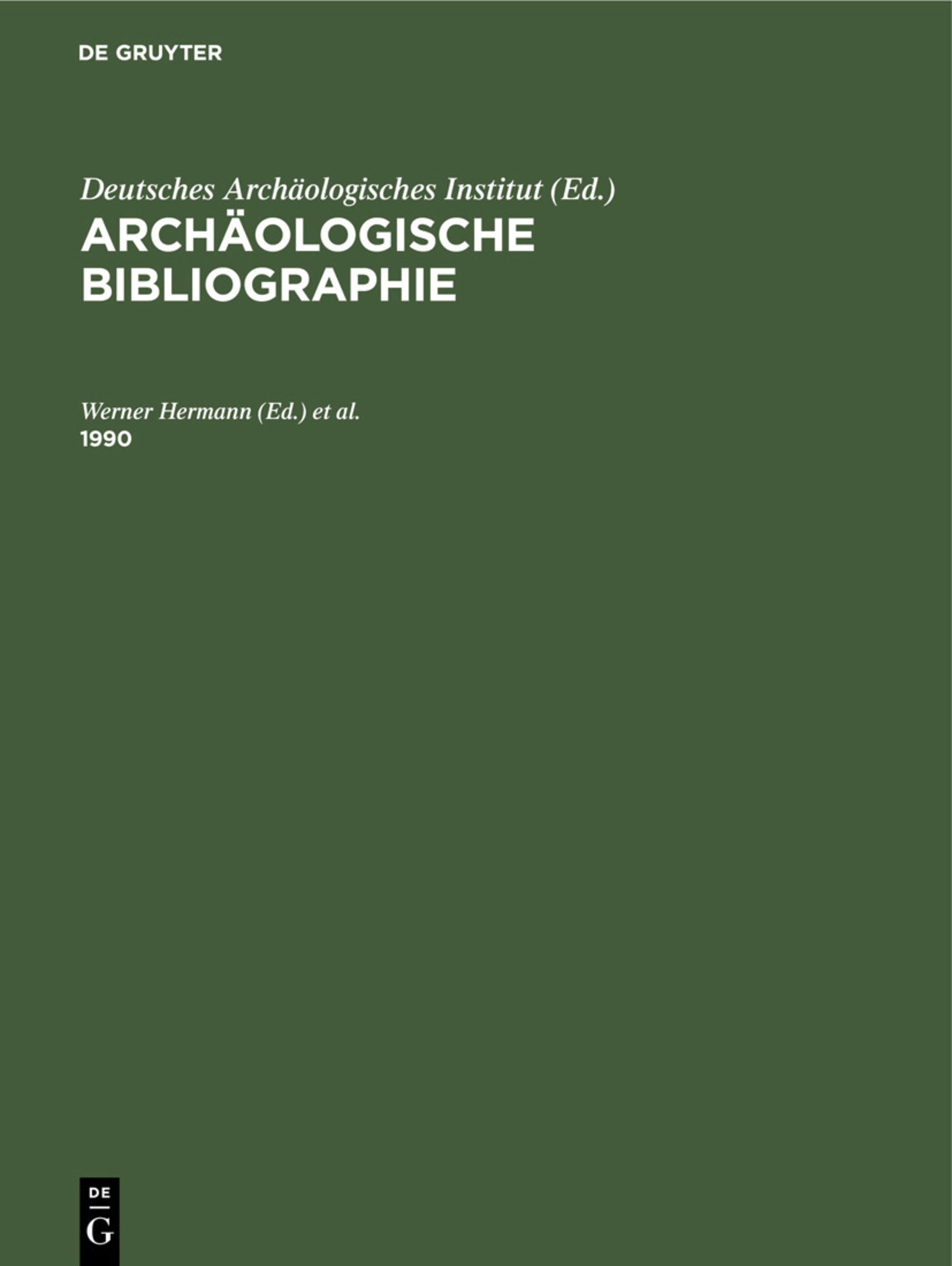 Cover image for 1990 ISBN 9783112757222