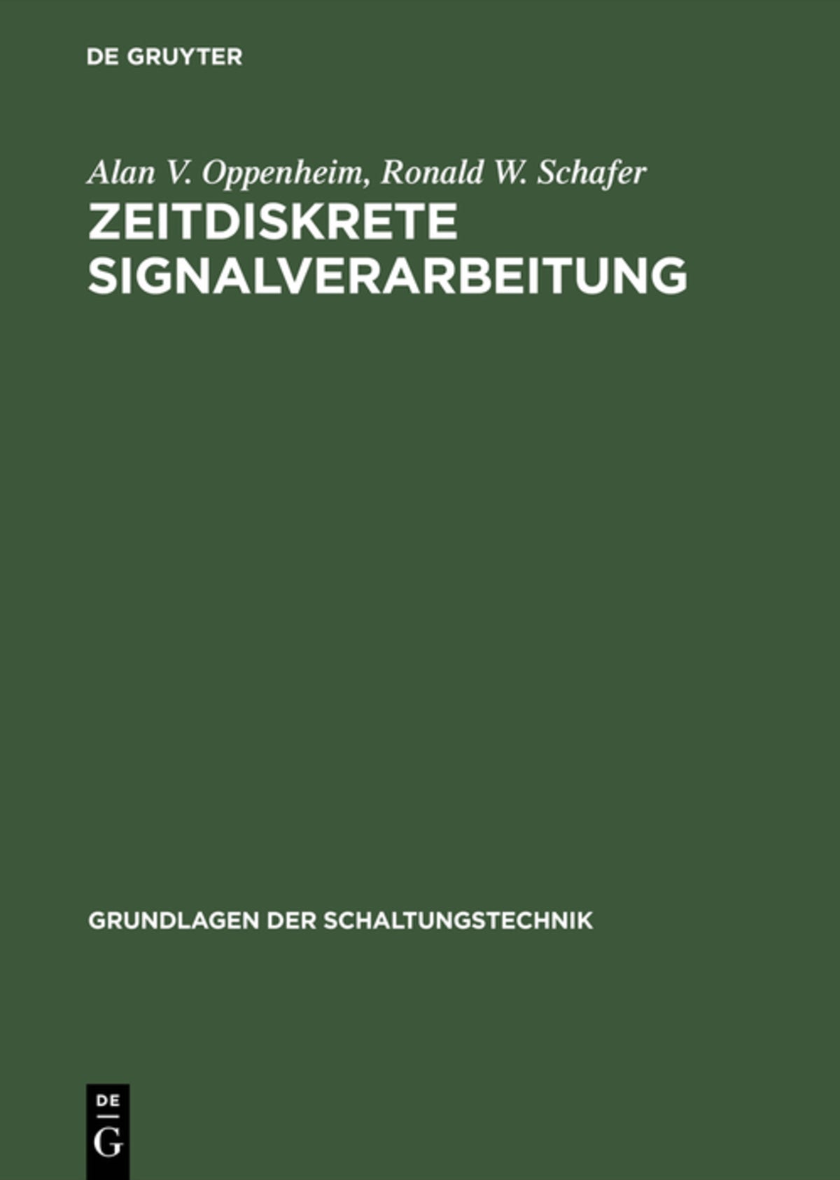 Cover image for Zeitdiskrete Signalverarbeitung ISBN 9783486241457