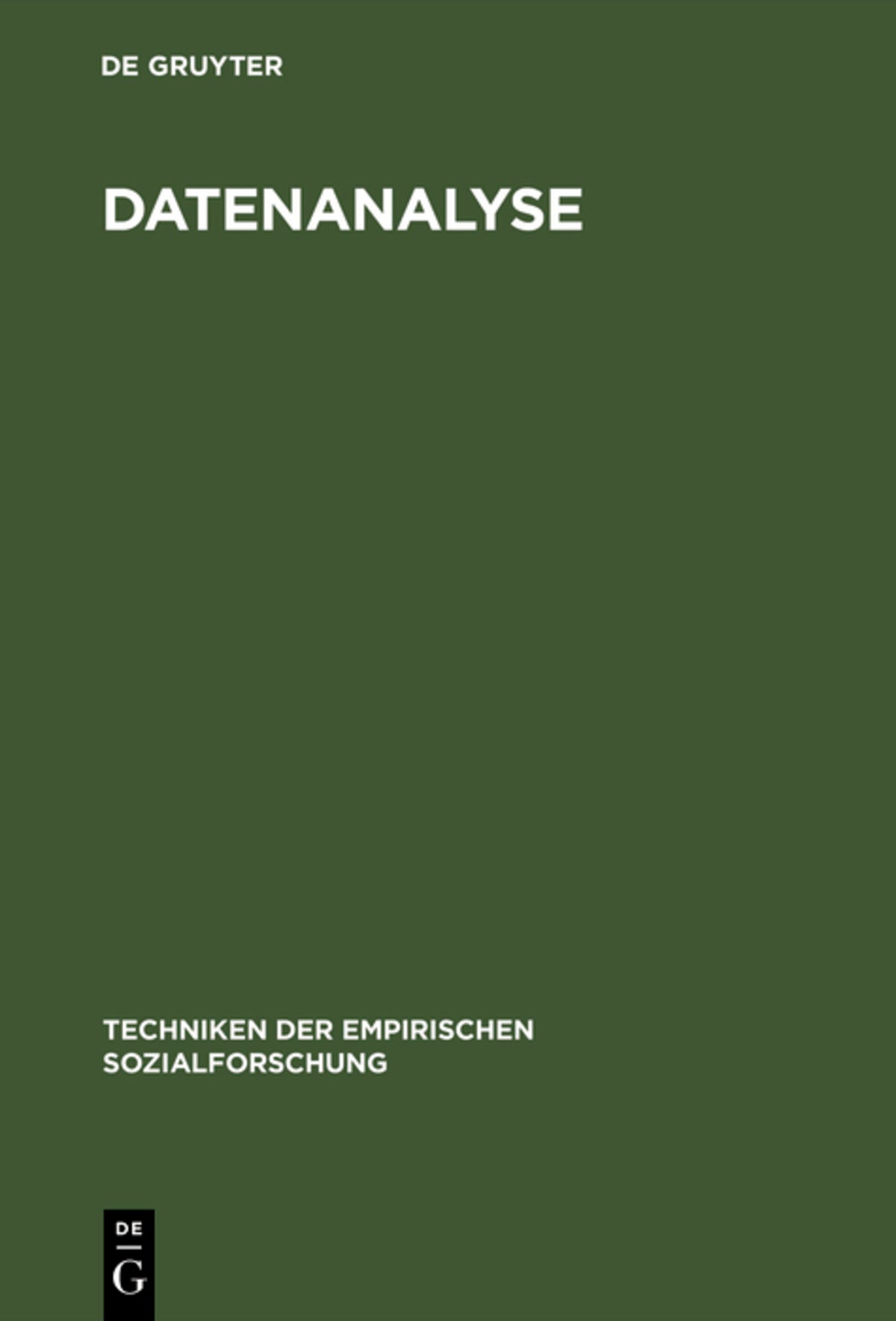 Cover image for Datenanalyse ISBN 9783486449112