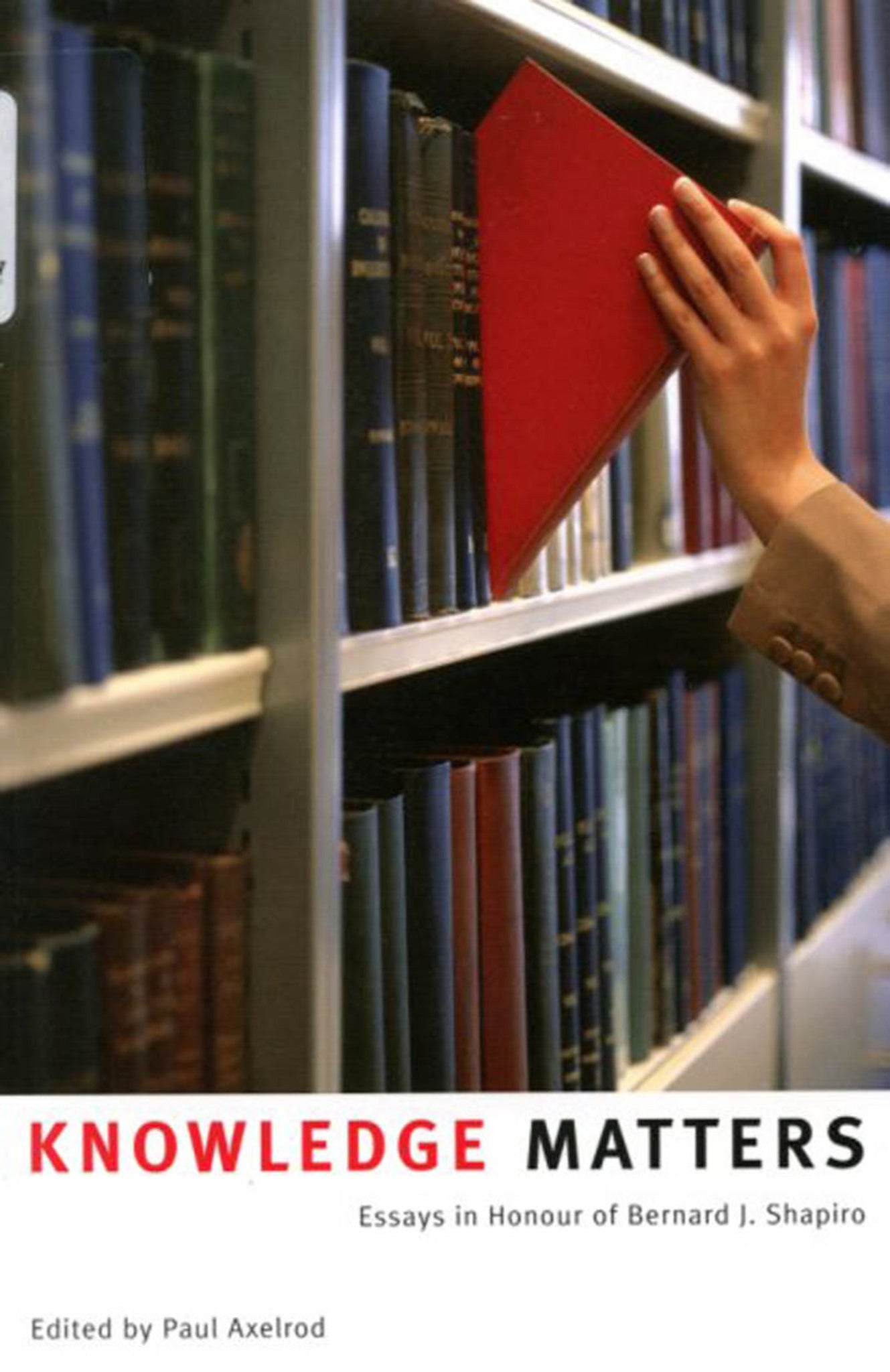 Cover image for Knowledge Matters ISBN 9780773572485