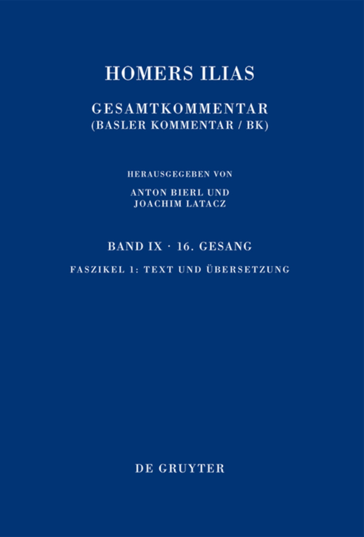 Cover image for Text und Übersetzung ISBN 9783110206128