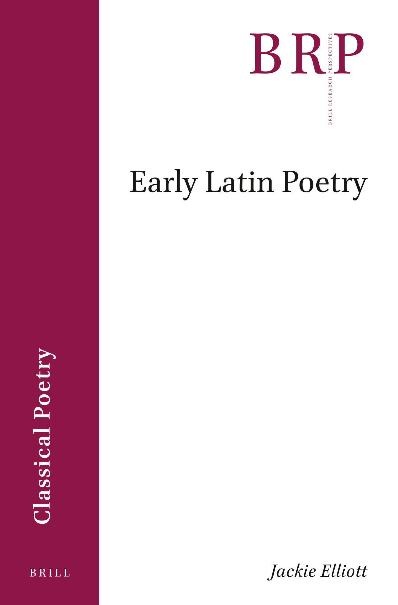 Early Latin Poetry