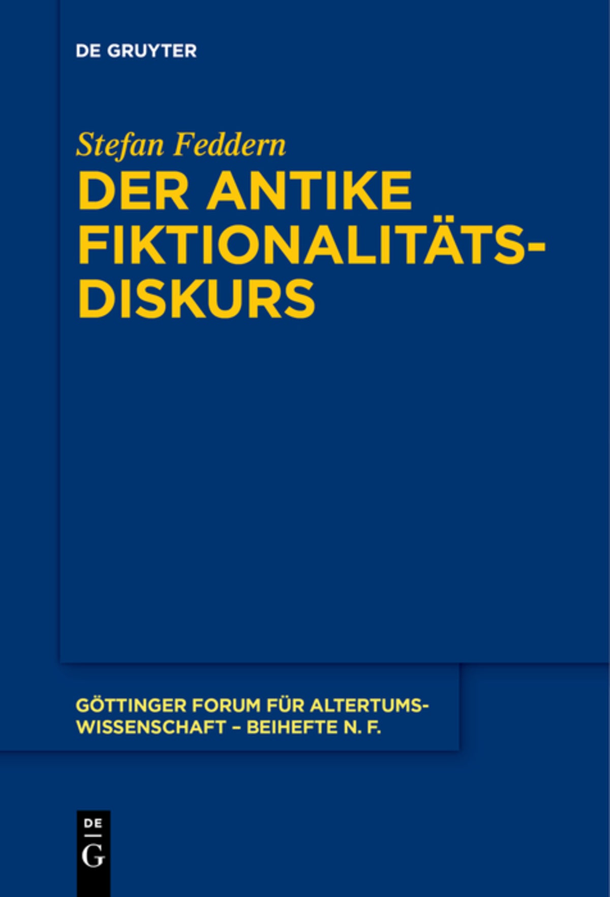 Der antike Fiktionalitätsdiskurs