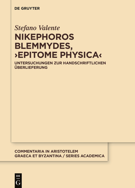 Nikephoros Blemmydes, ›Epitome physica‹