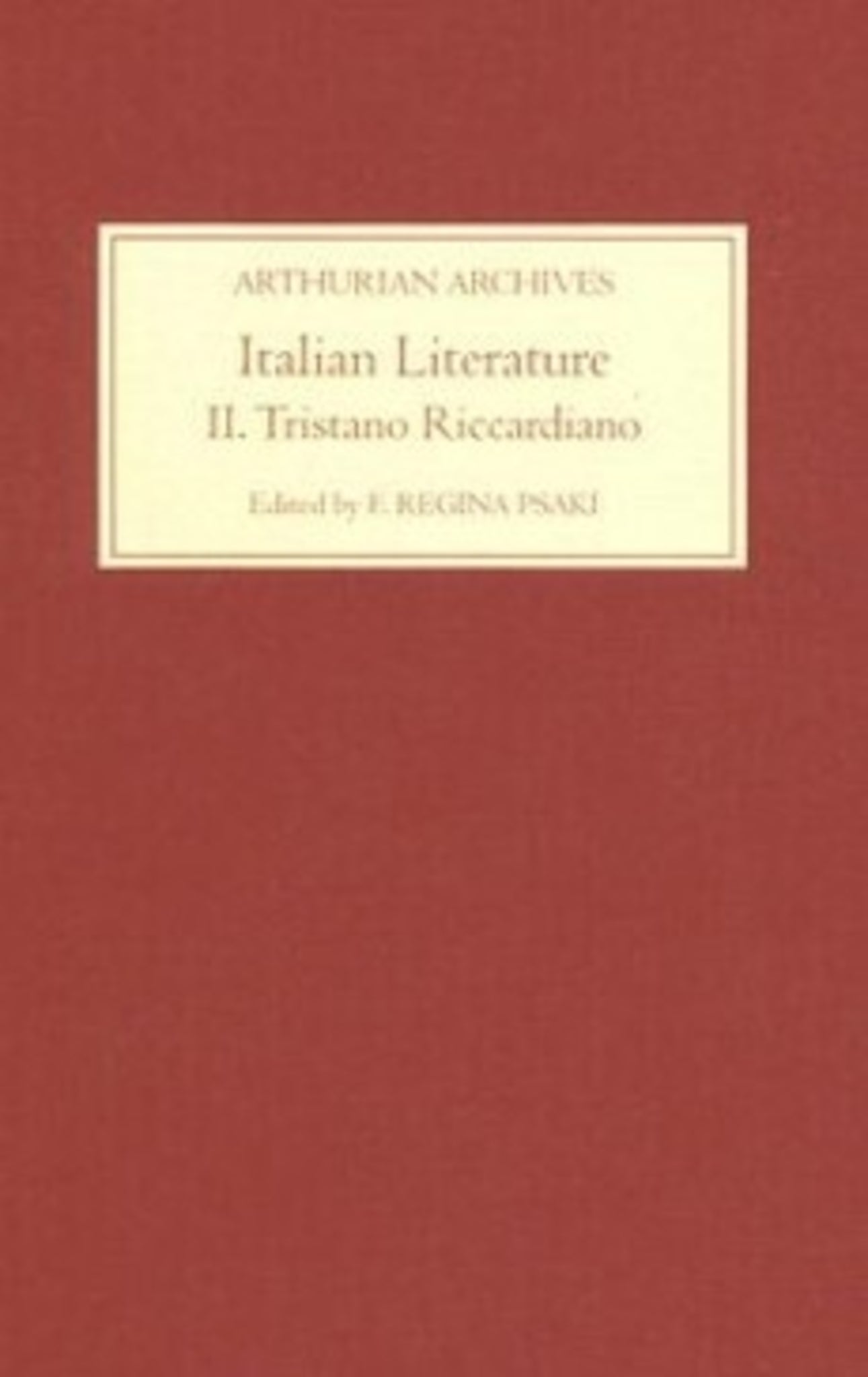 Cover image for Italian Literature II ISBN 9781843840671