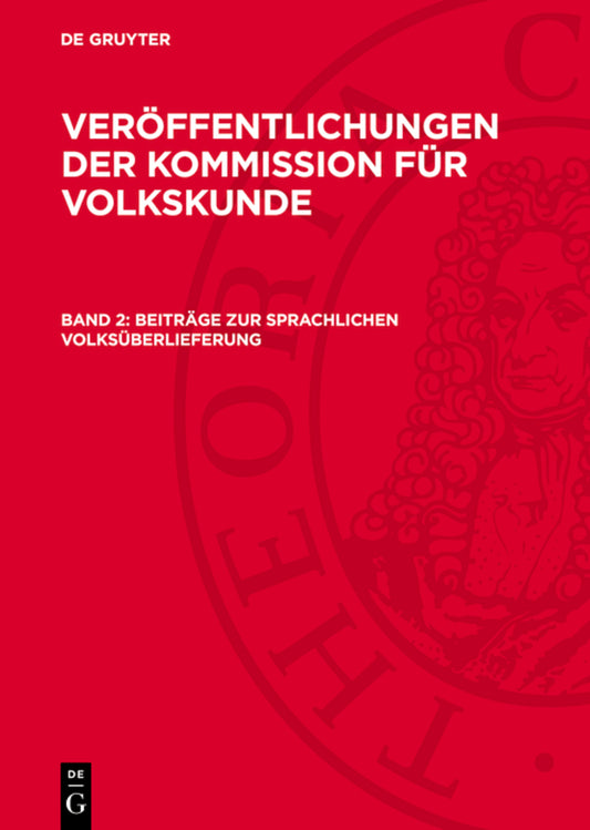 Beiträge zur sprachlichen Volksüberlieferung