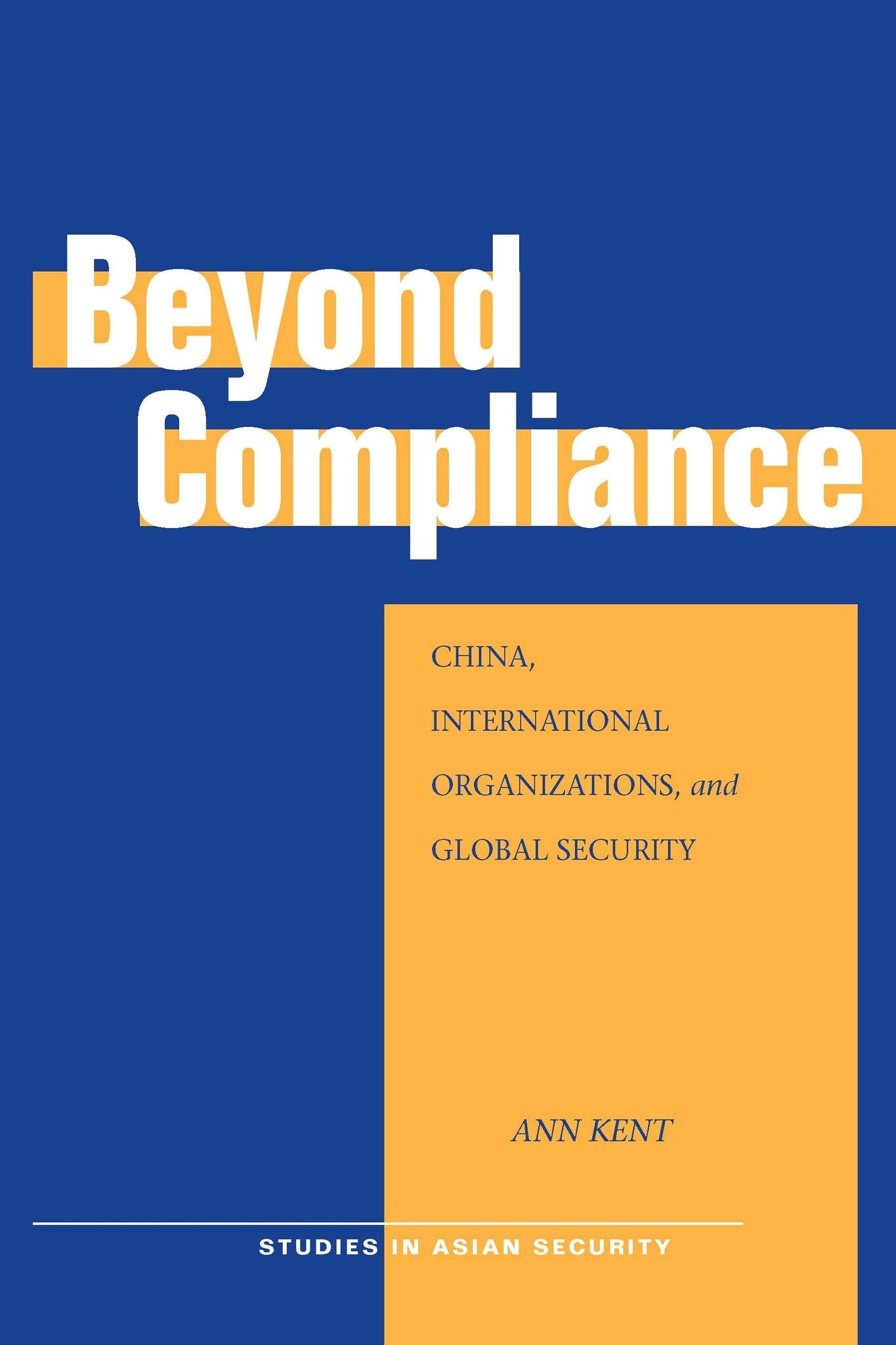 Cover image for Beyond Compliance ISBN 9780804773829