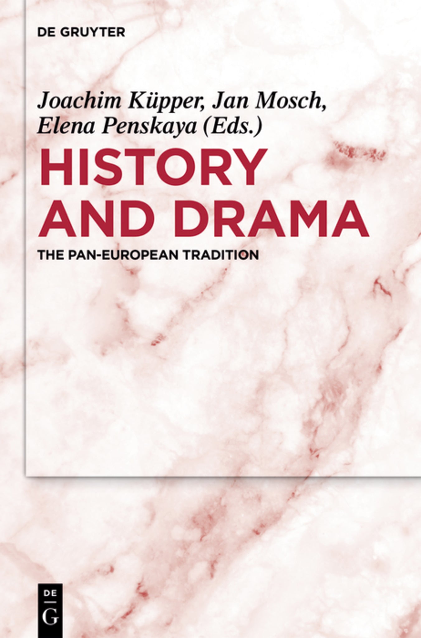 Cover image for History and Drama ISBN 9783110604269