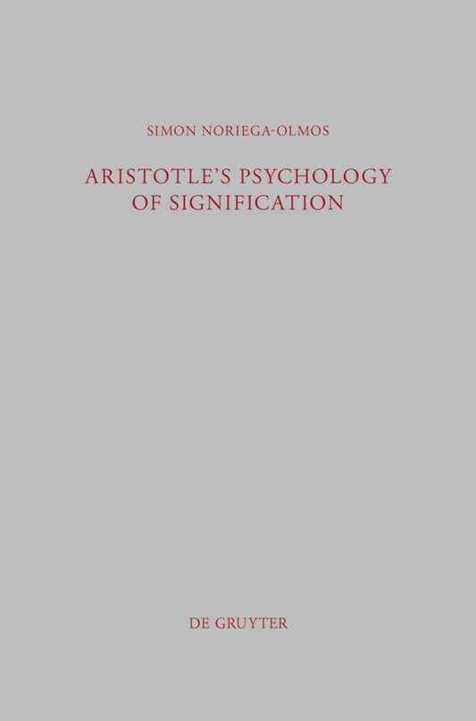 Aristotle's Psychology of Signification