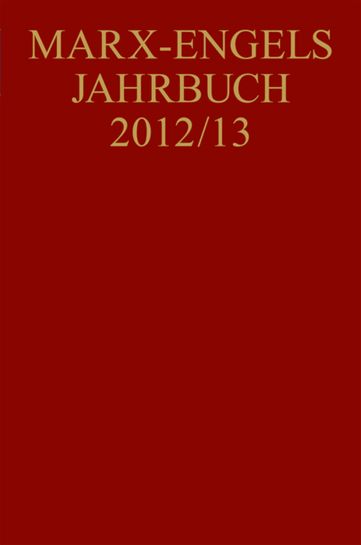 Marx-Engels-Jahrbuch 2012/13