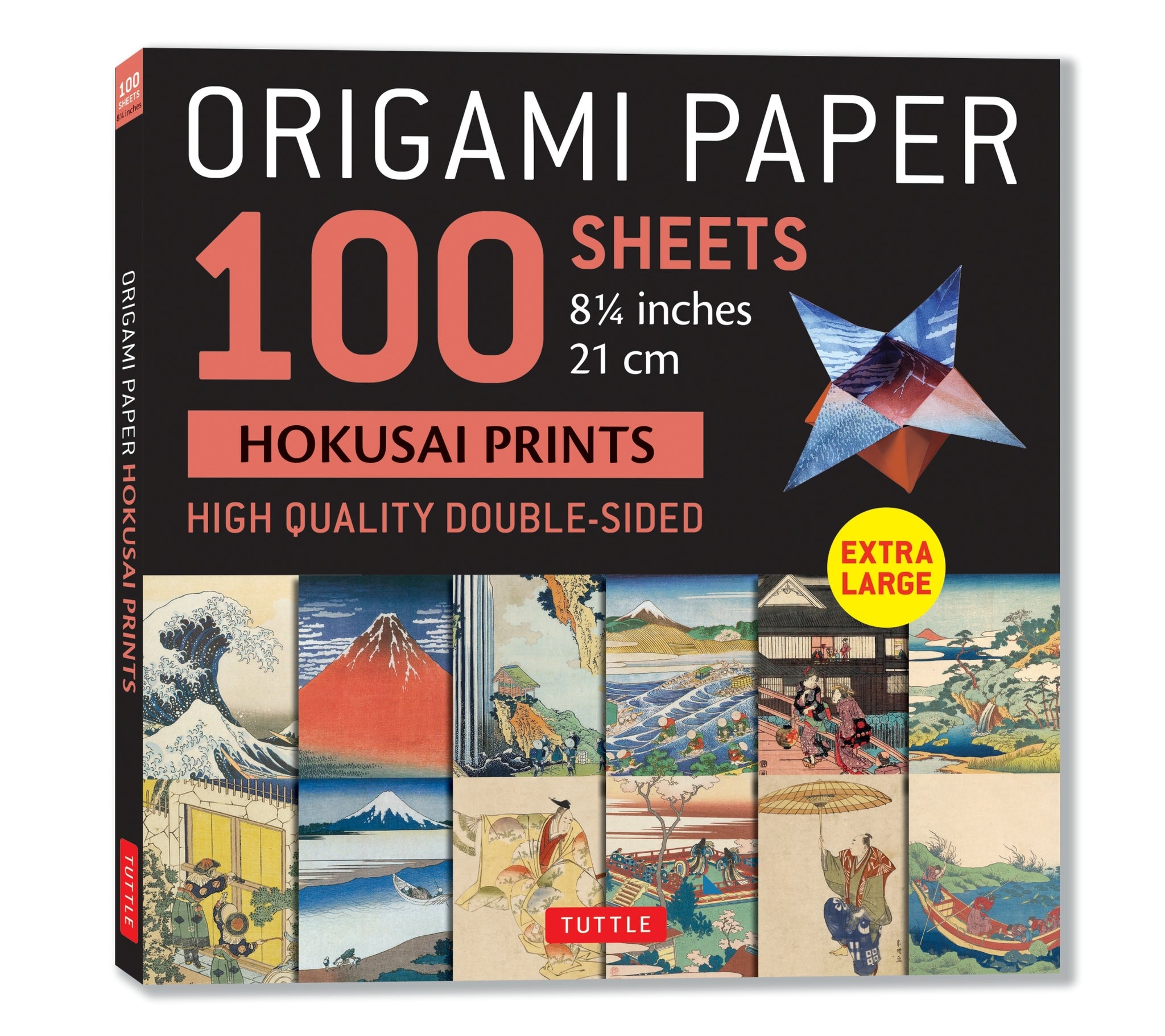 Cover image for Origami Paper 100 sheets Hokusai Prints 8 1/4" (21 cm) ISBN 9780804856010
