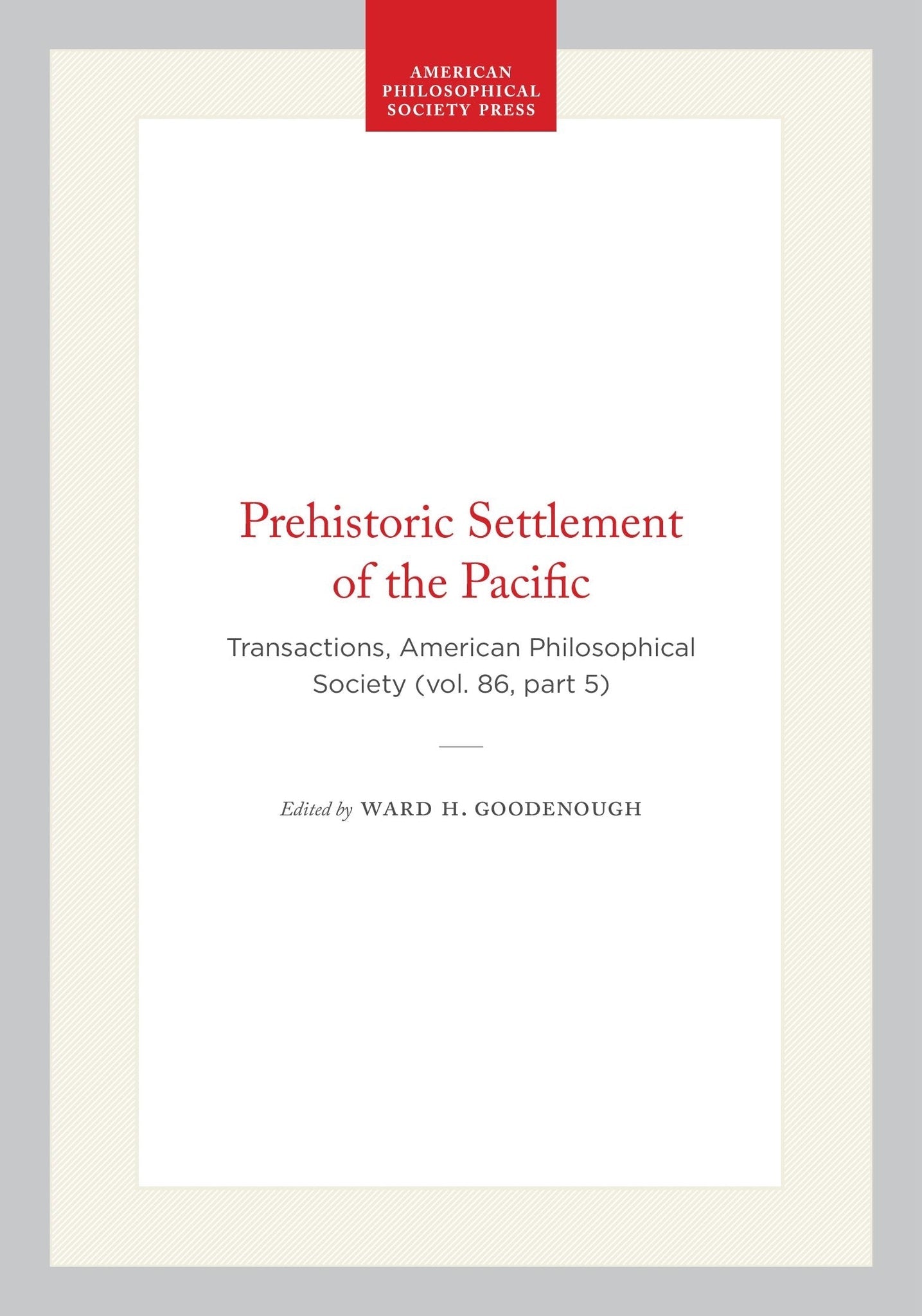 Prehistoric Settlement of the Pacific