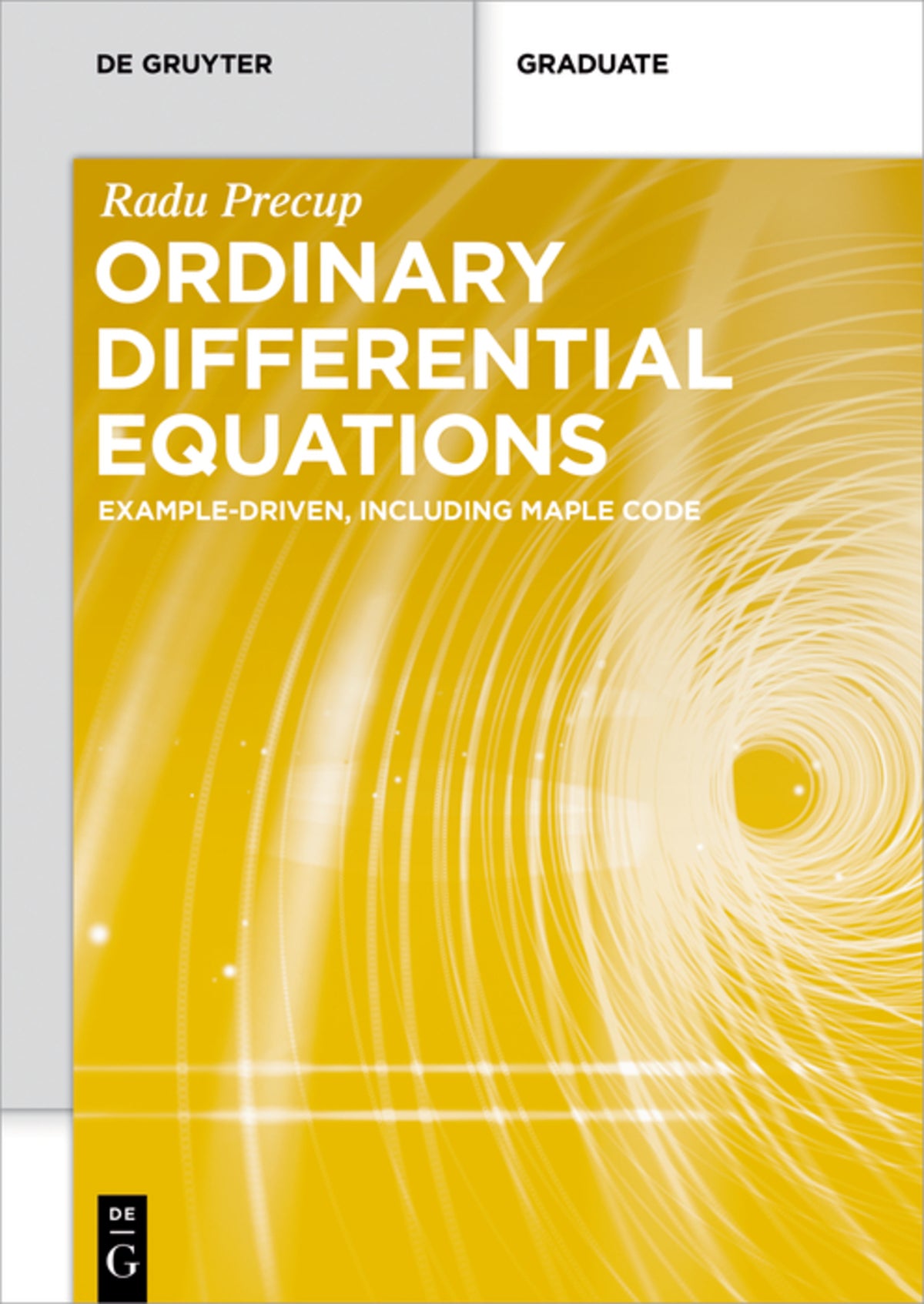 Cover image for Ordinary Differential Equations ISBN 9783110447422