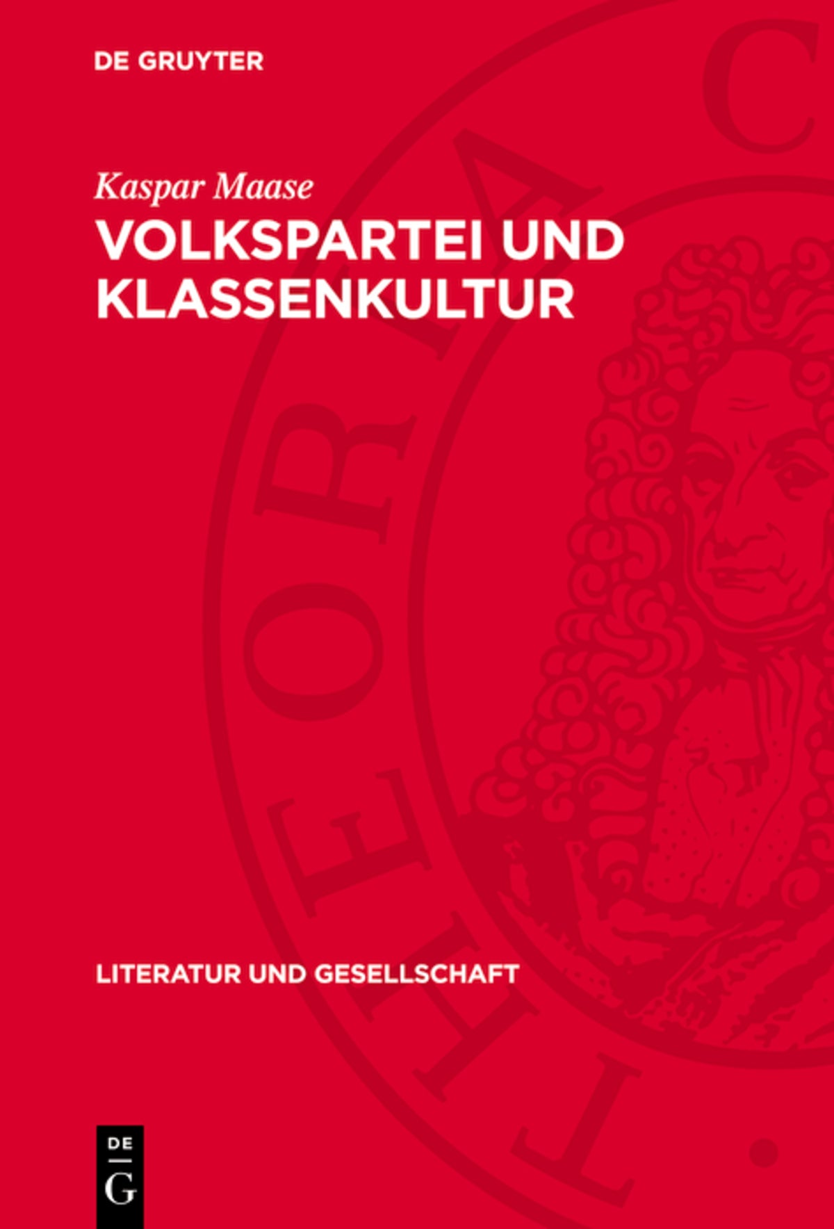 Cover image for Volkspartei und Klassenkultur ISBN 9783112743164