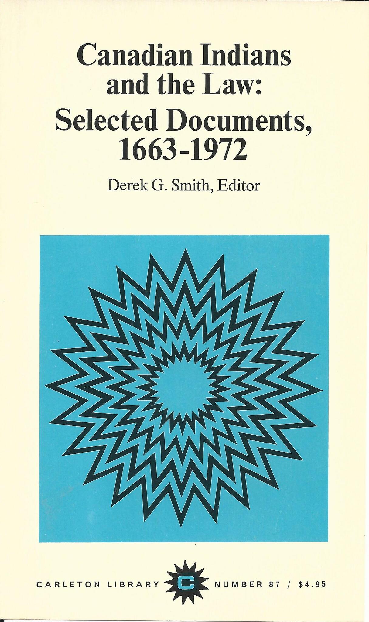 Canadian Indians and the Law