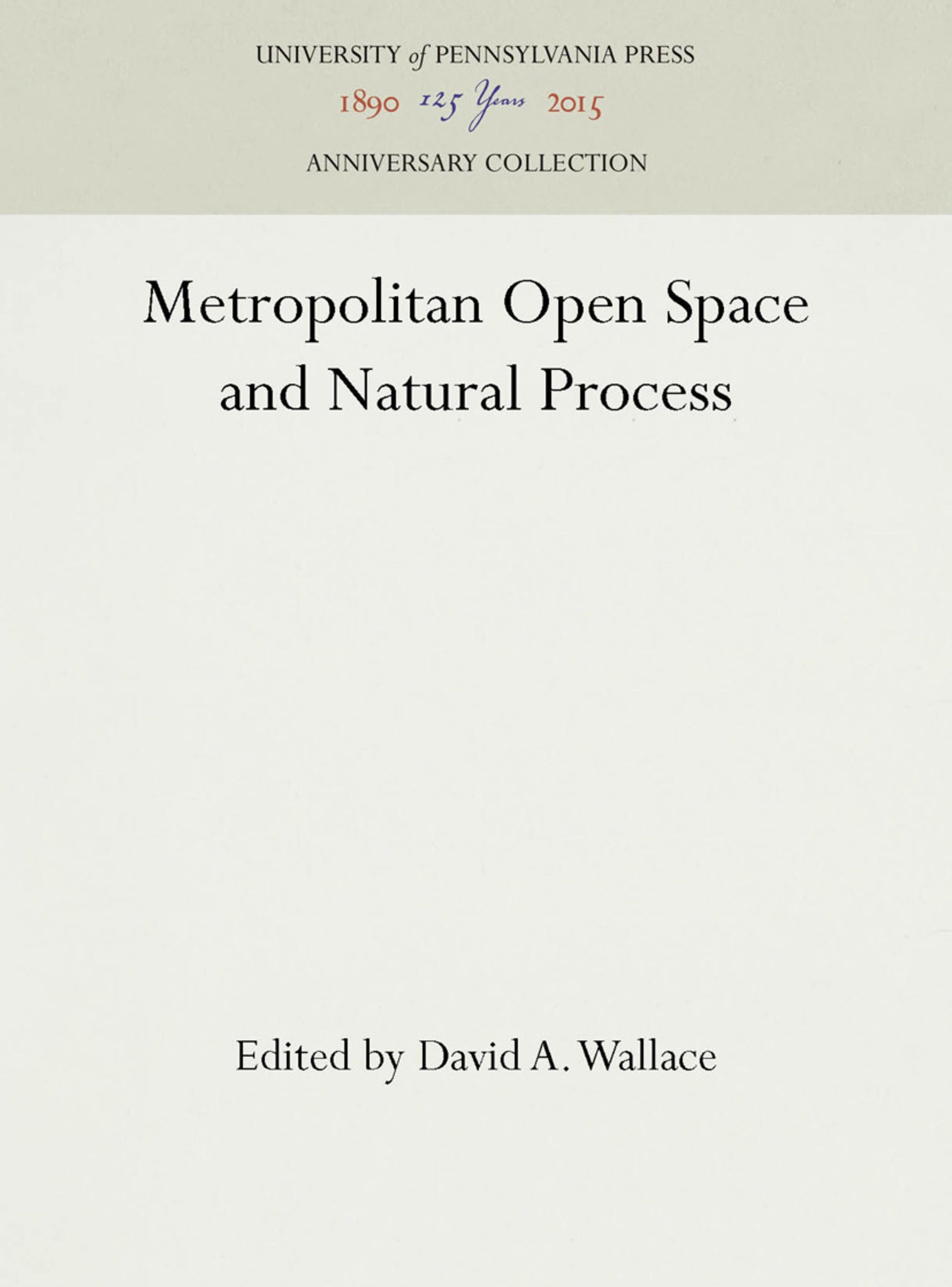 Metropolitan Open Space and Natural Process
