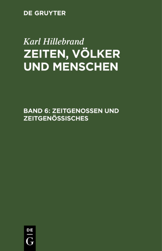 Zeitgenossen und Zeitgenössisches