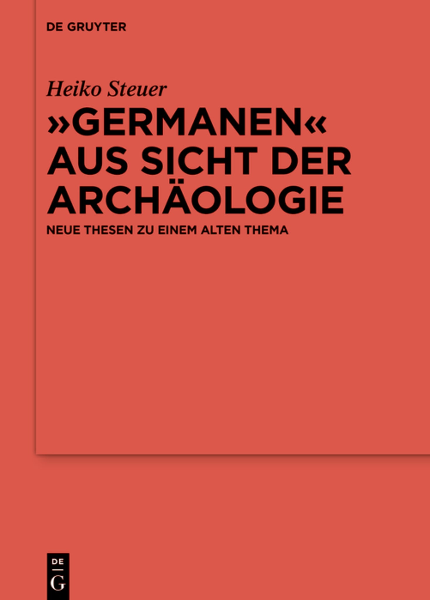 Cover image for „Germanen“ aus Sicht der Archäologie ISBN 9783110699739