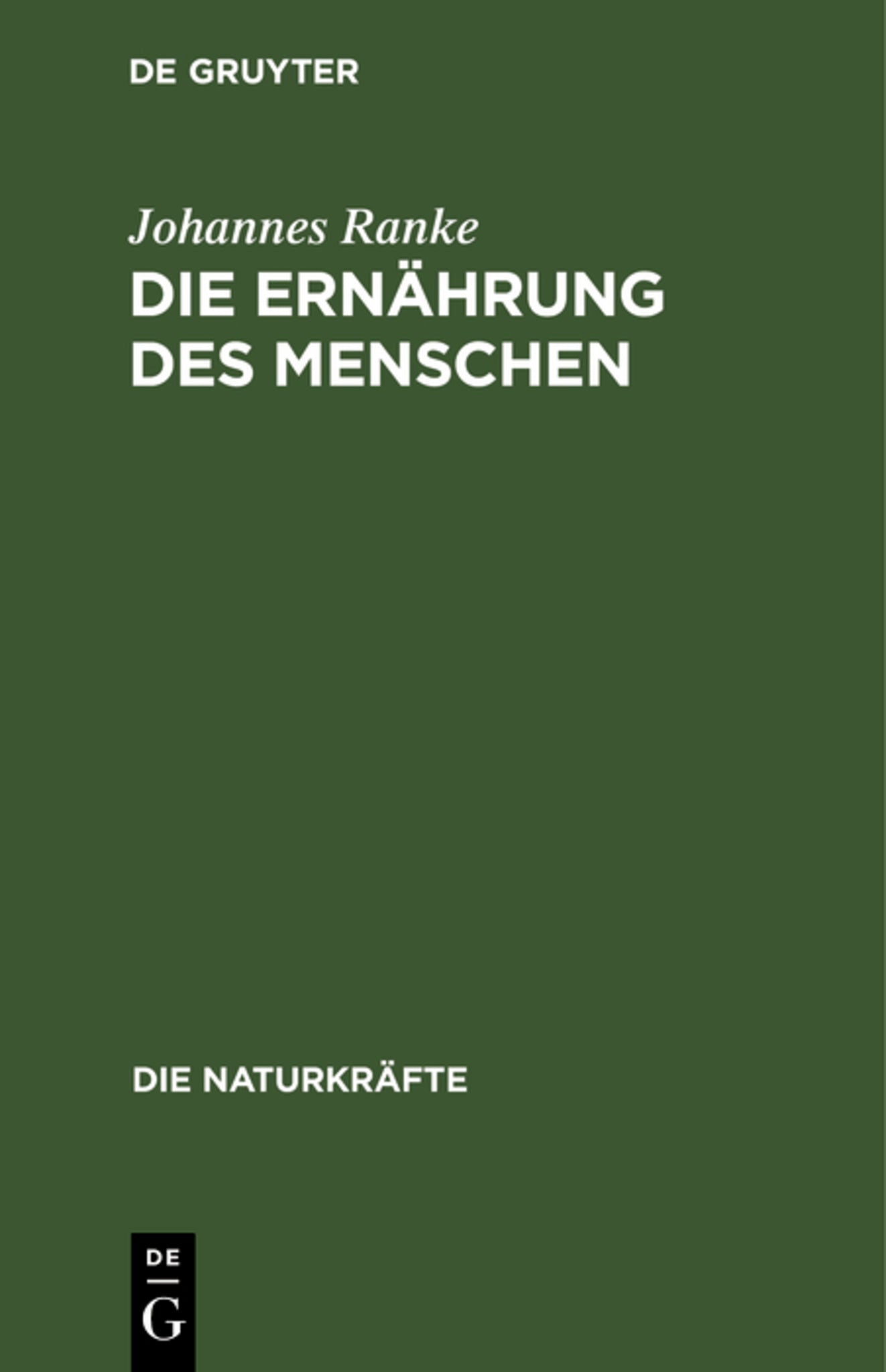Die Ernährung des Menschen