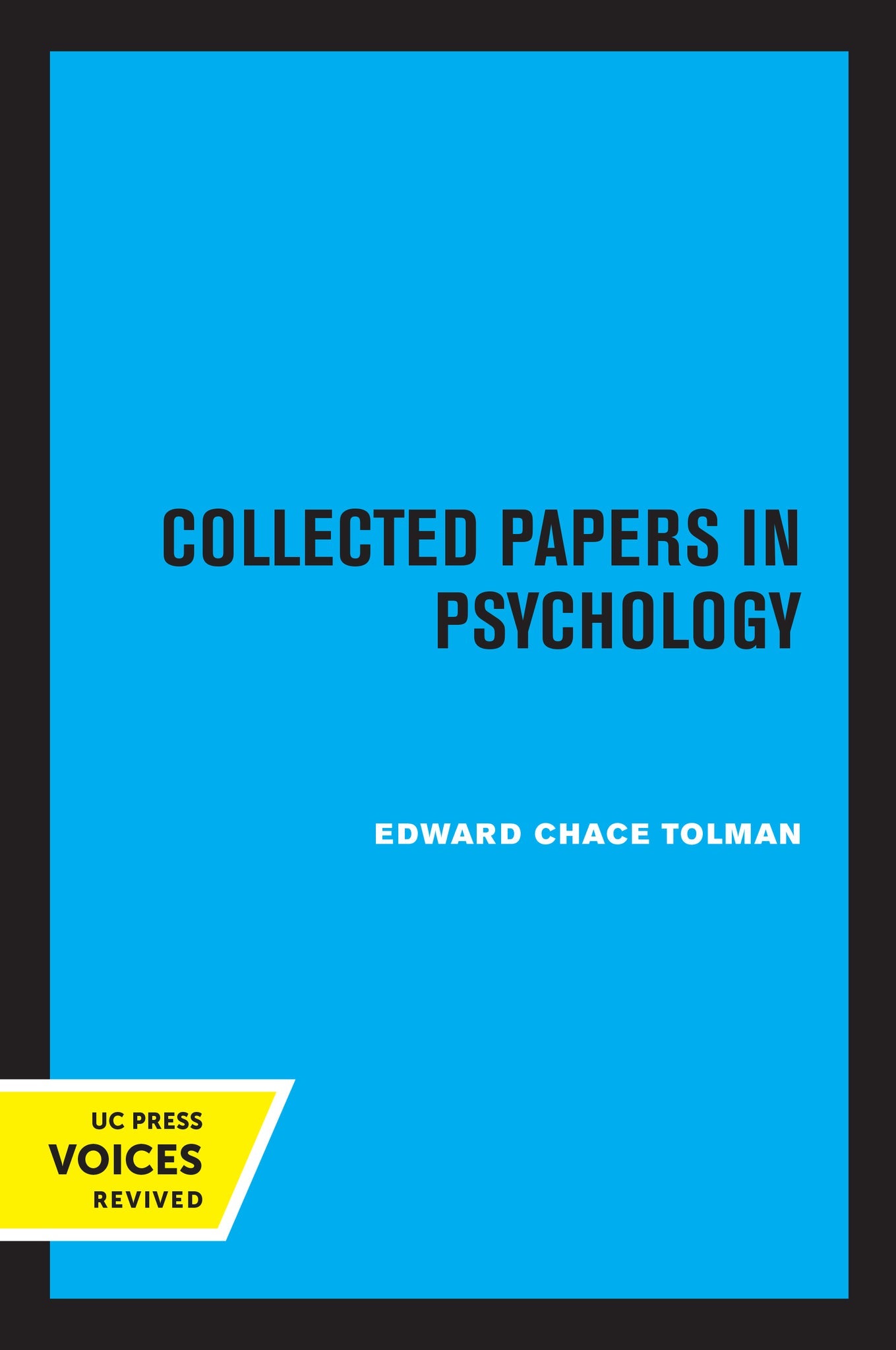 Cover image for Collected Papers in Psychology ISBN 9780520369818
