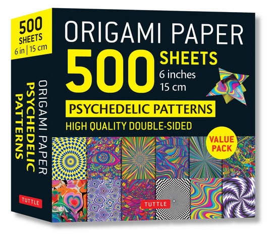 Origami Paper 500 sheets Psychedelic Patterns 6" (15 cm)