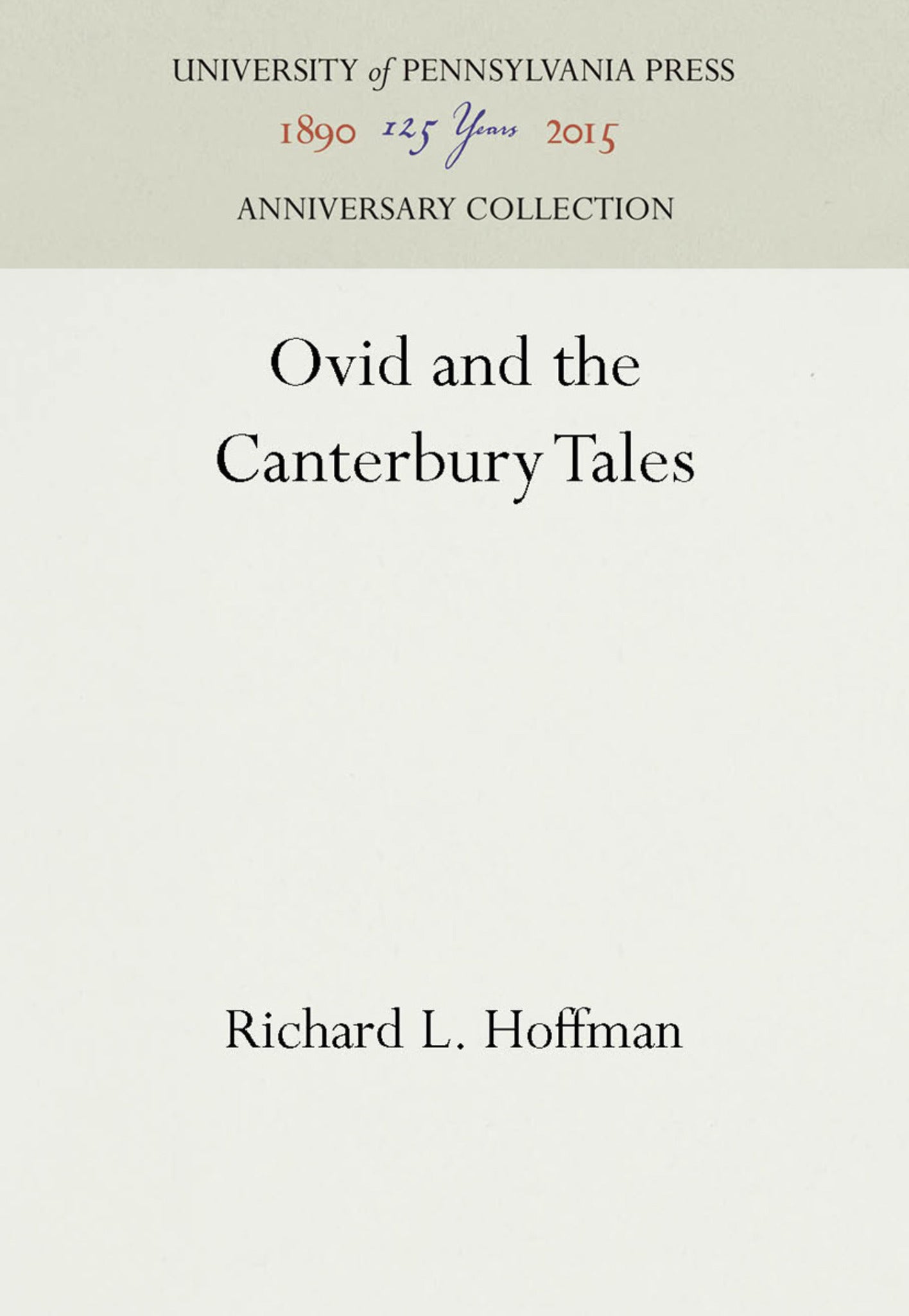 Ovid and the Canterbury Tales