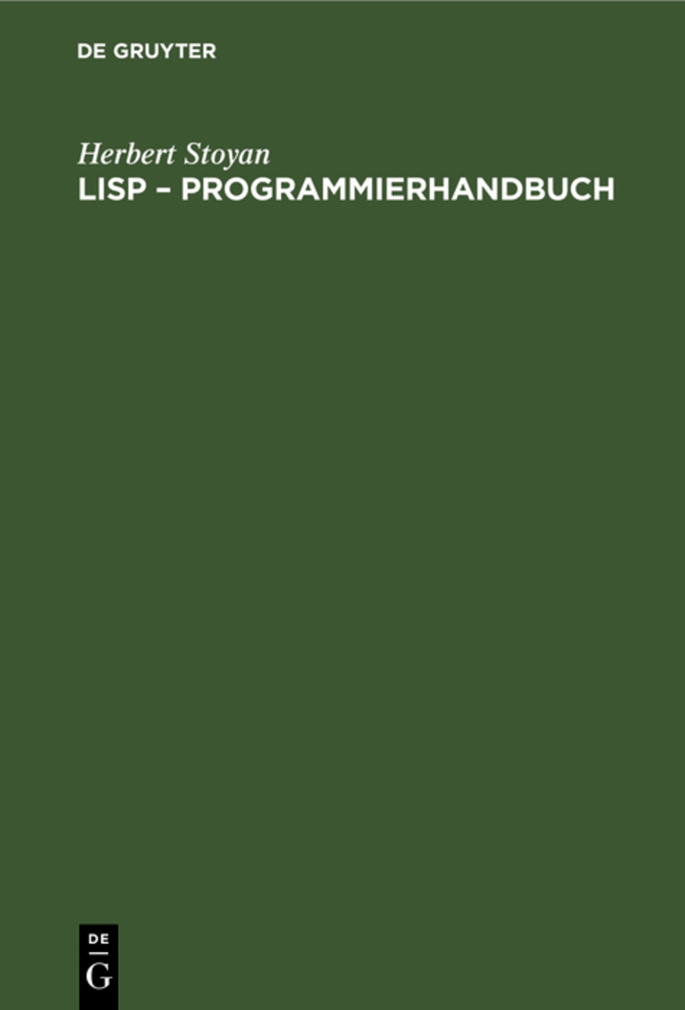 LISP – Programmierhandbuch