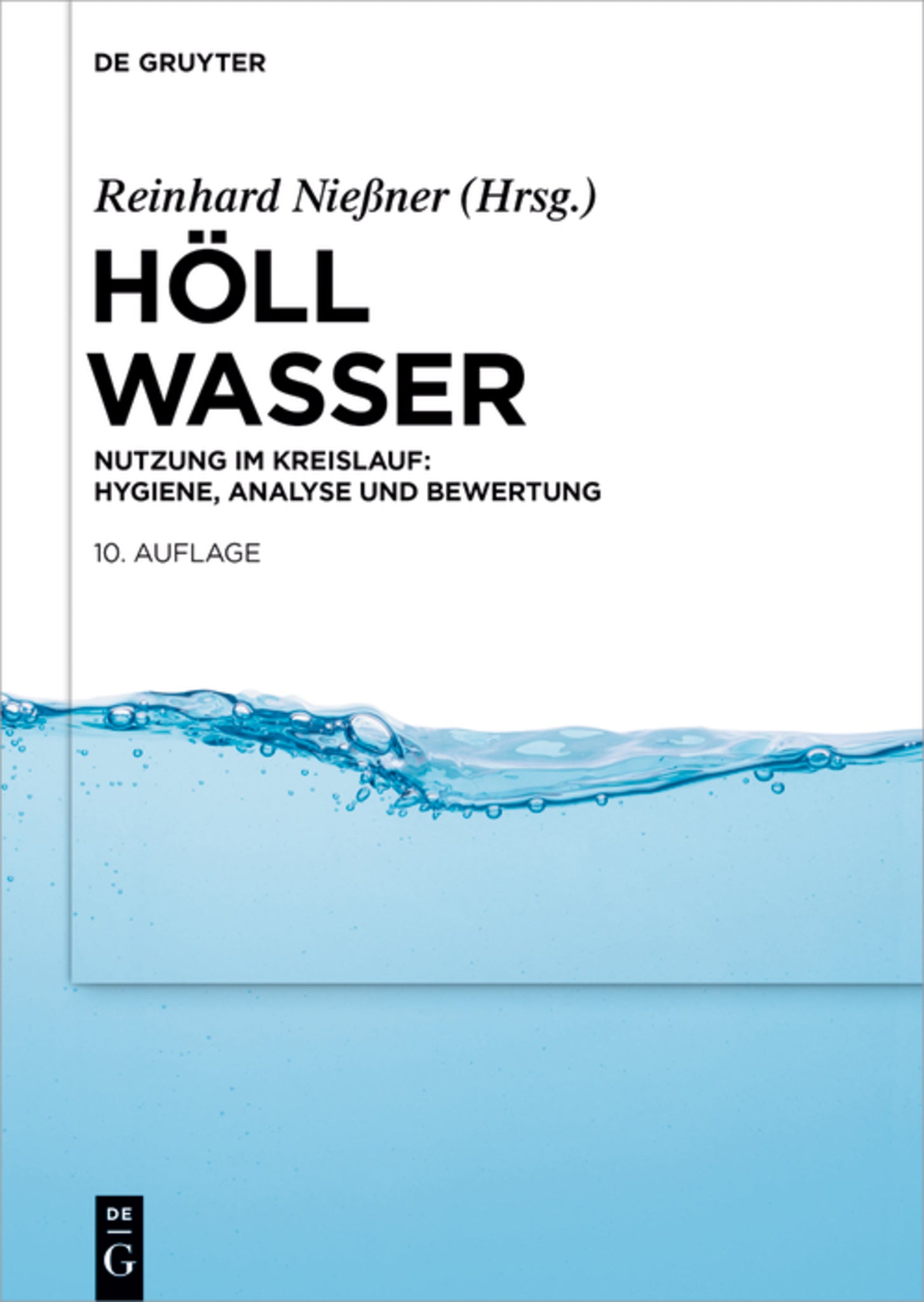 Cover image for Wasser ISBN 9783110586268