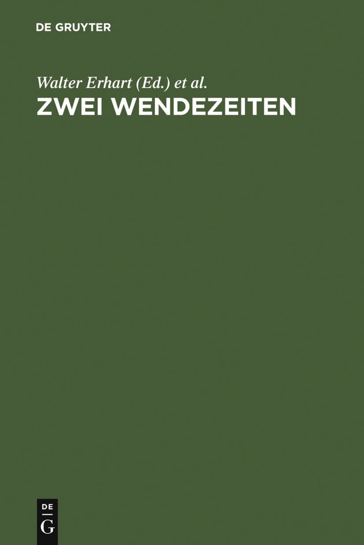 Cover image for Zwei Wendezeiten ISBN 9783484107625