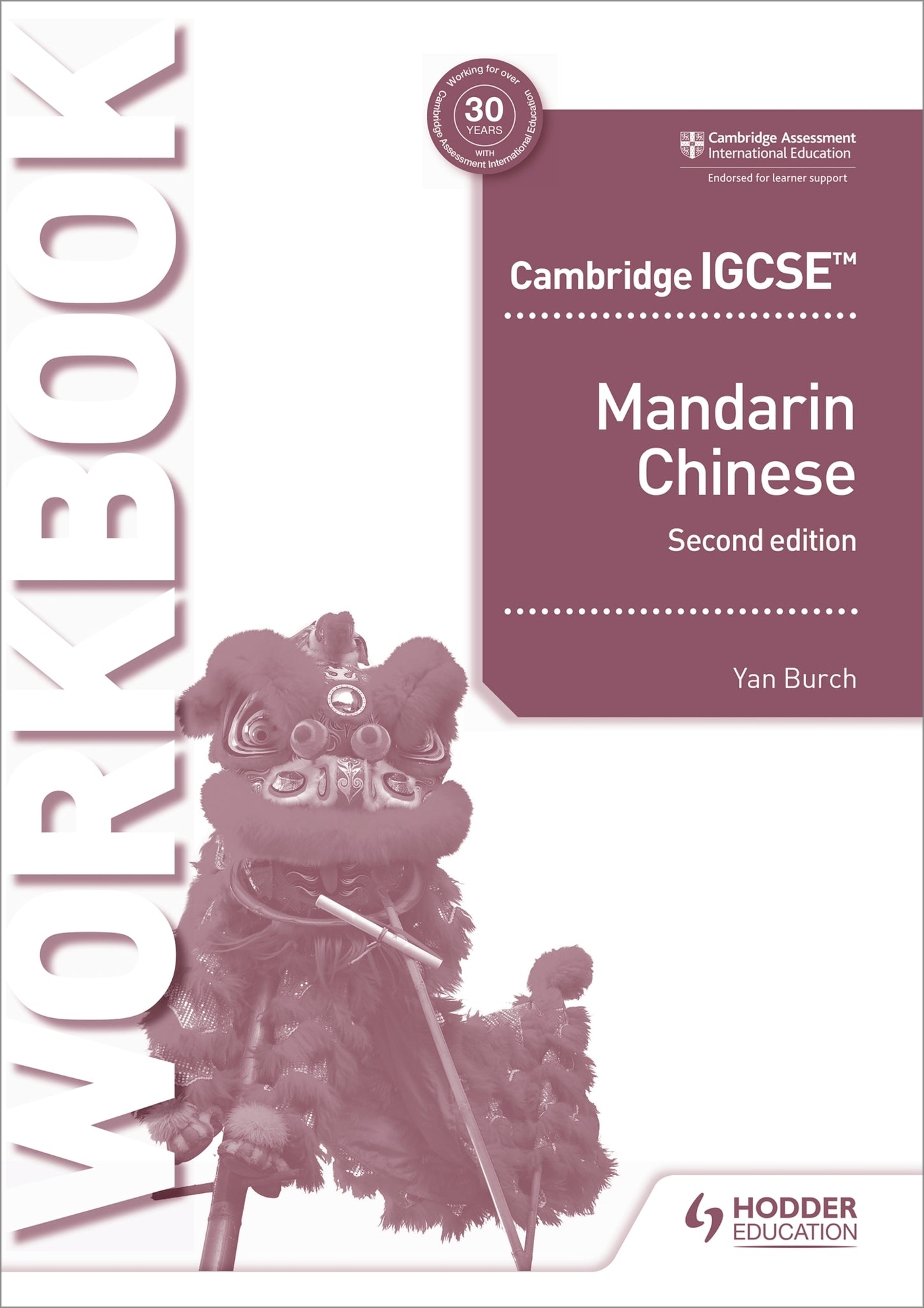Cover image for Cambridge IGCSE Mandarin Workbook Second Edition ISBN 9781510485402
