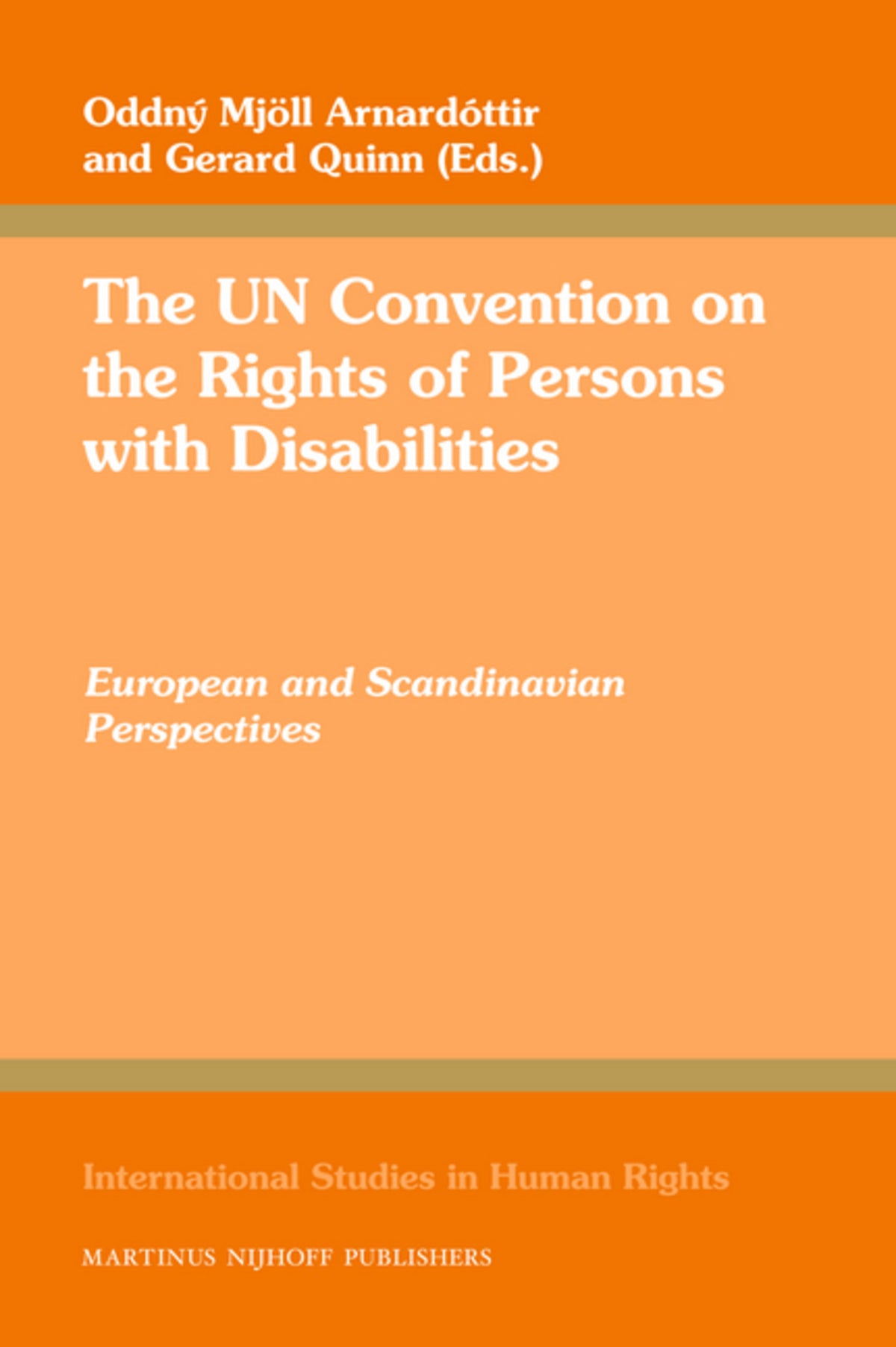 Cover image for The UN Convention on the Rights of Persons with Disabilities ISBN 9789004169715