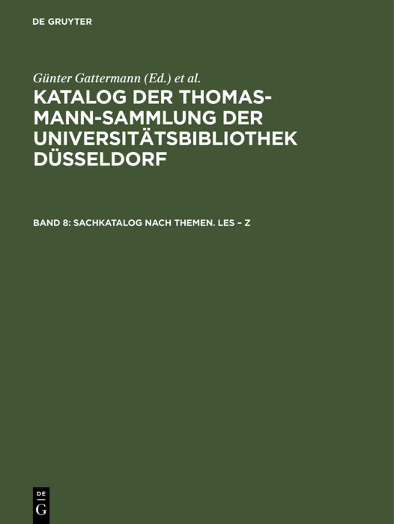 Sachkatalog nach Themen. Les – Z