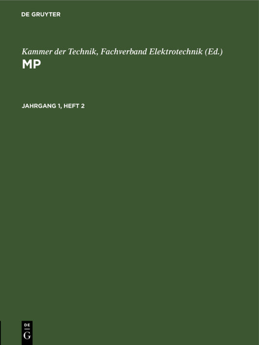 MP. Jahrgang 1, Heft 2