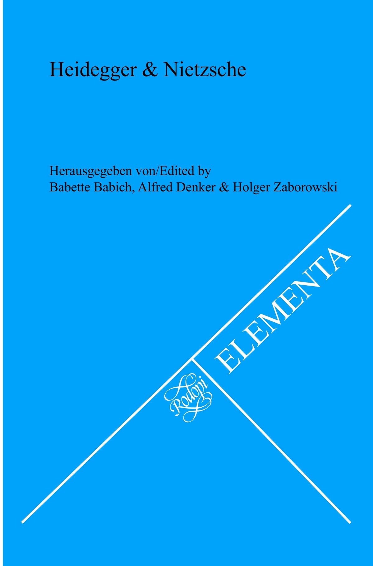 Cover image for Heidegger & Nietzsche ISBN 9789042036000