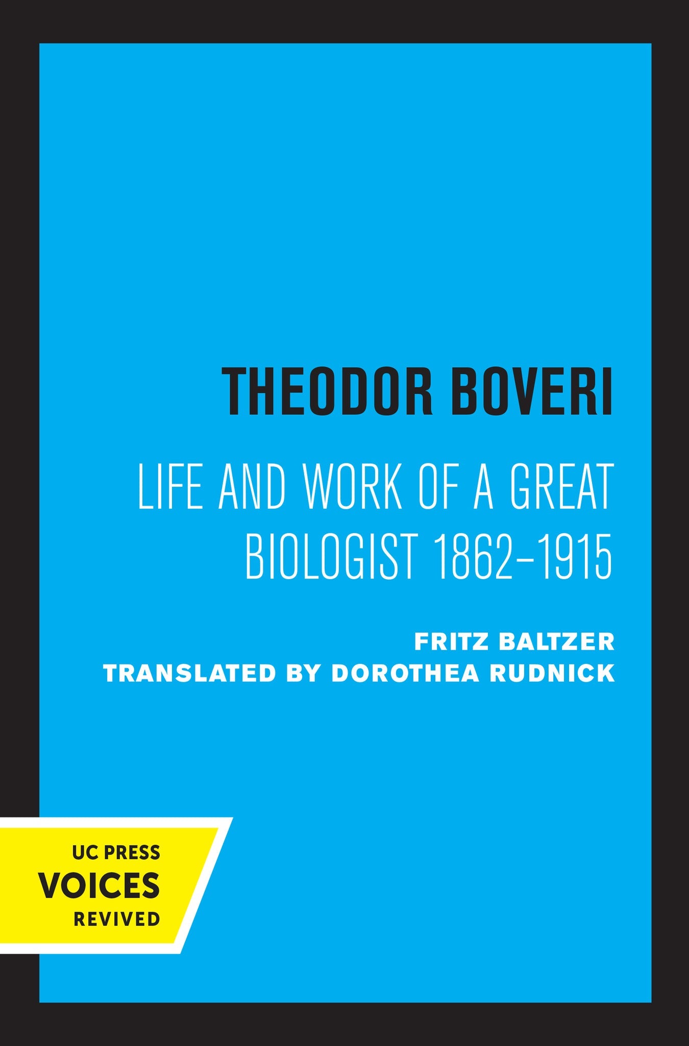 Cover image for Theodor Boveri ISBN 9780520328419