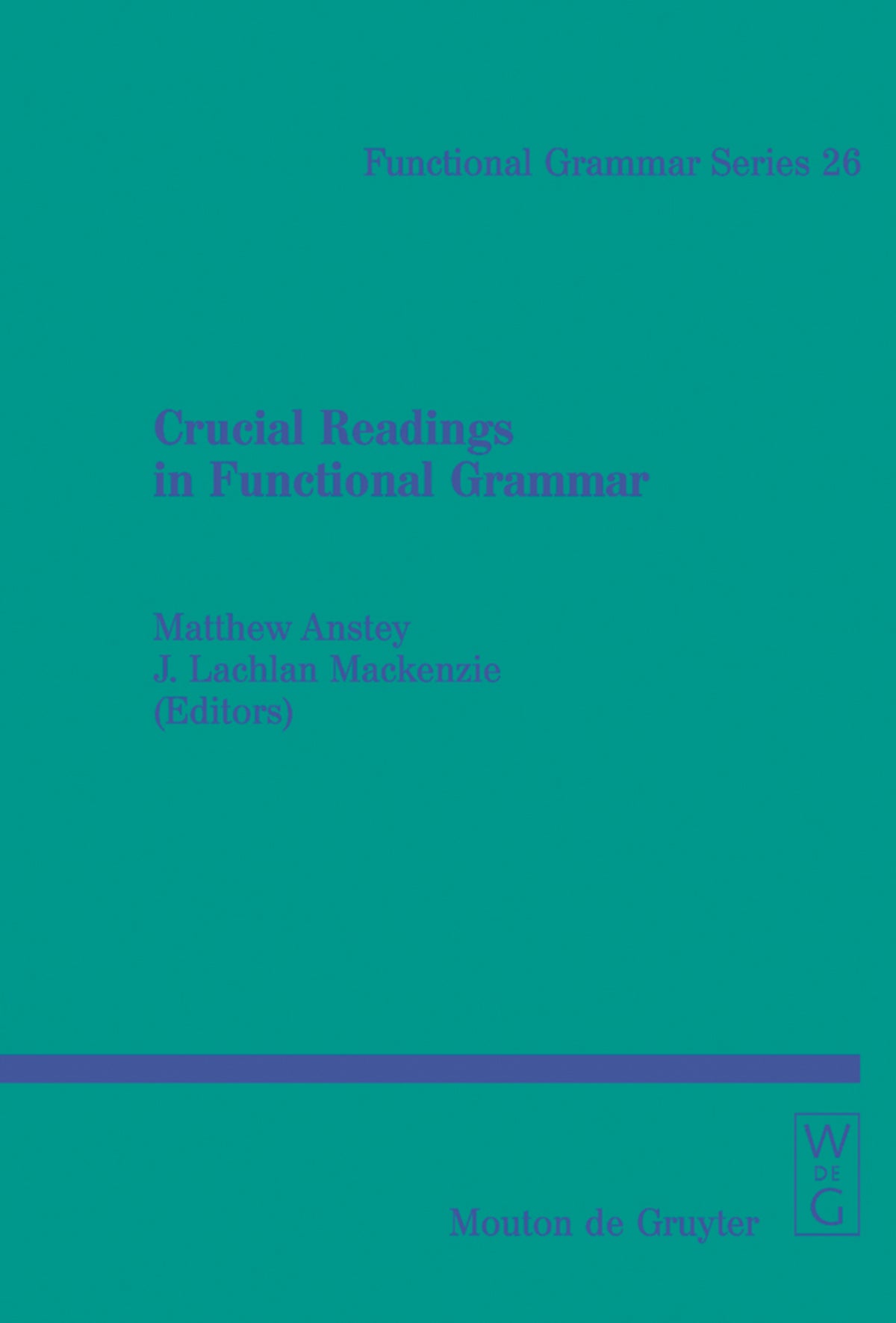 Cover image for Crucial Readings in Functional Grammar ISBN 9783110176407