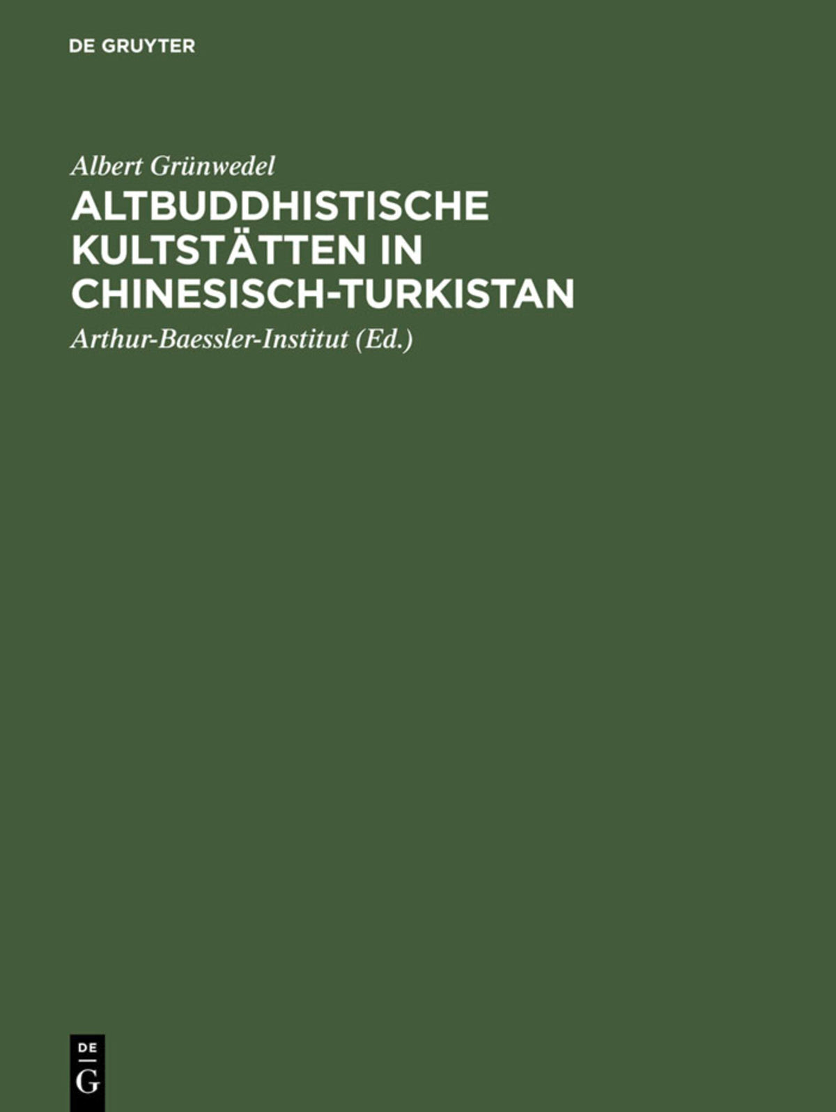 Altbuddhistische Kultstätten in Chinesisch-Turkistan