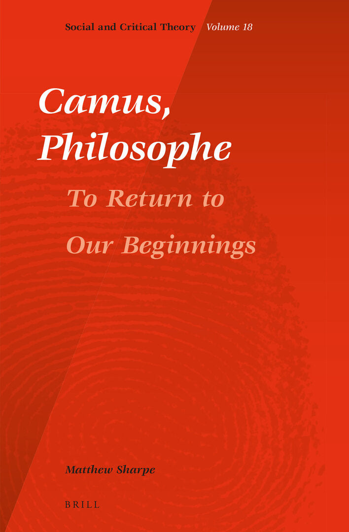 Cover image for Camus, Philosophe ISBN 9789004302334