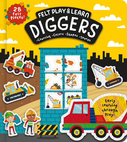 Diggers Touchy-Feely Felt Play & Learn