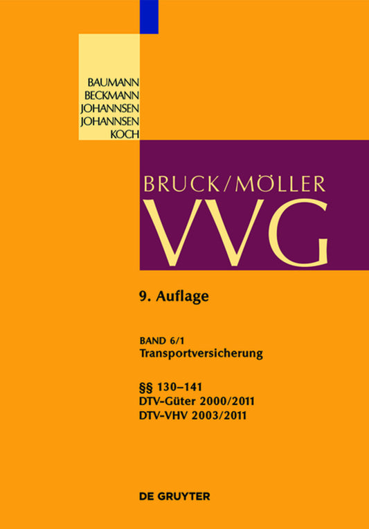 Transportversicherung §§ 130-141