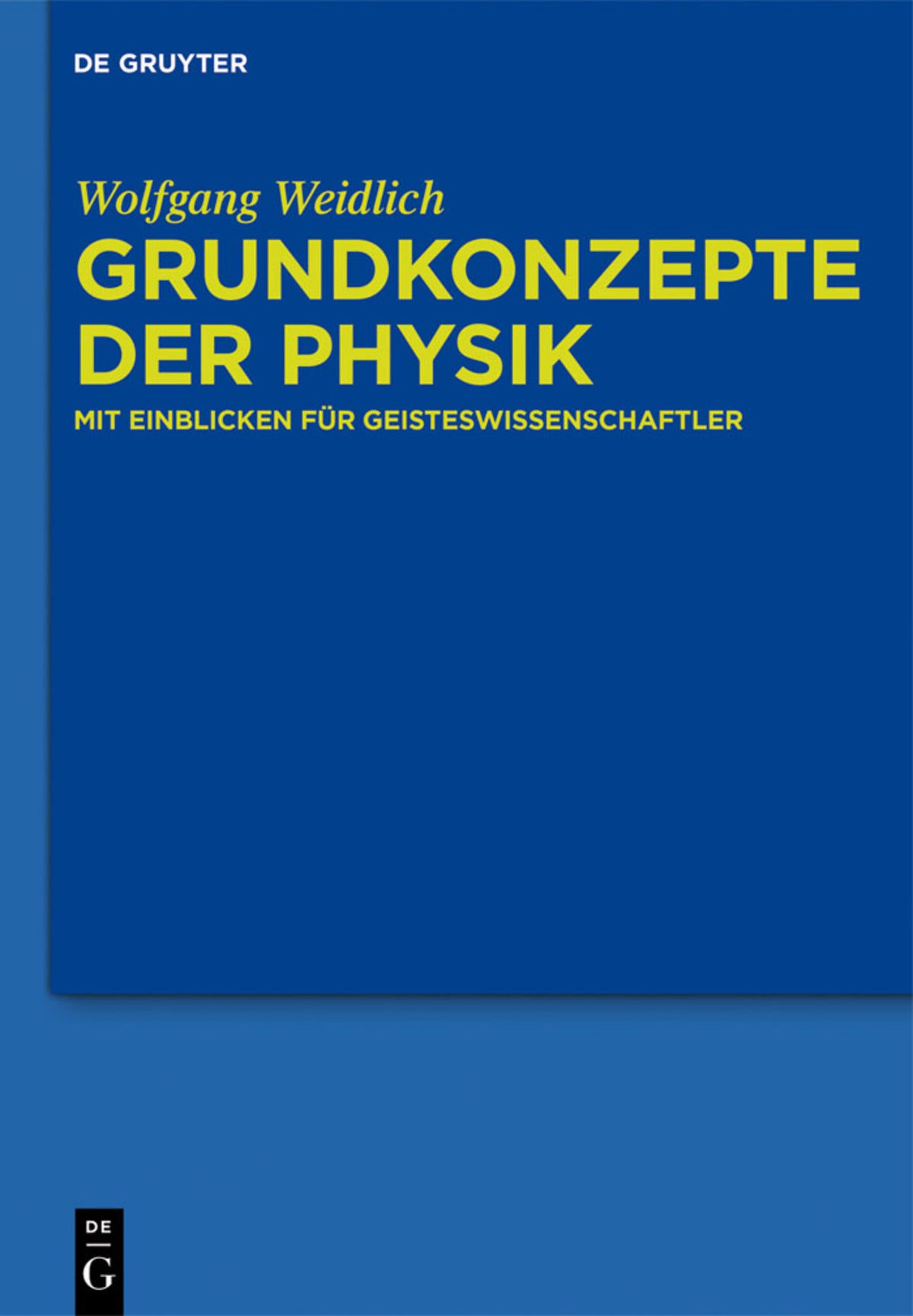 Cover image for Grundkonzepte der Physik ISBN 9783110317817
