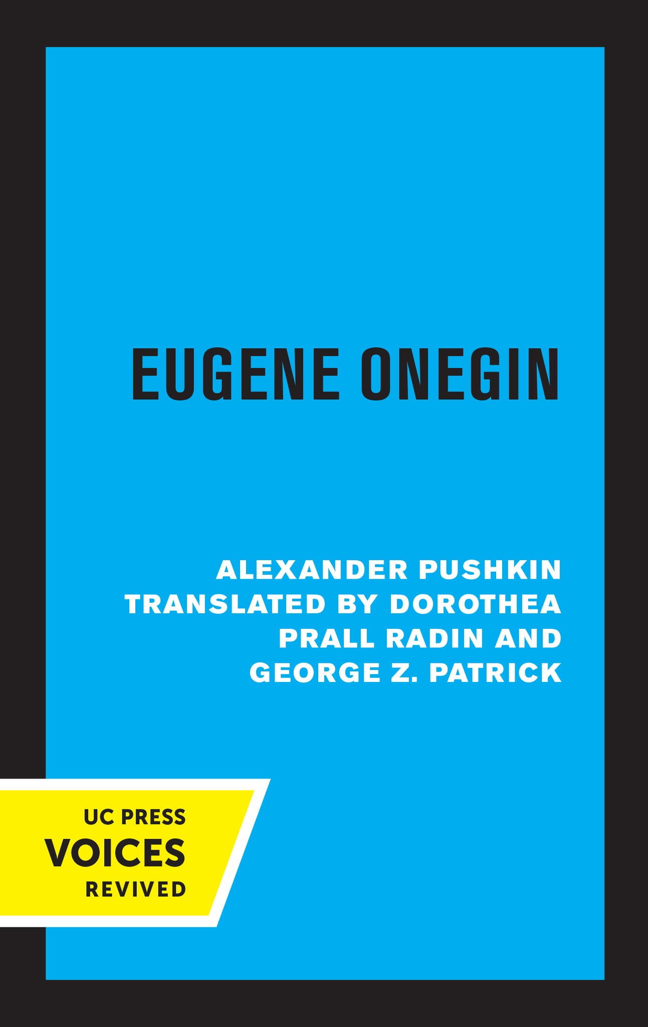 Cover image for Eugene Onegin ISBN 9780520346574
