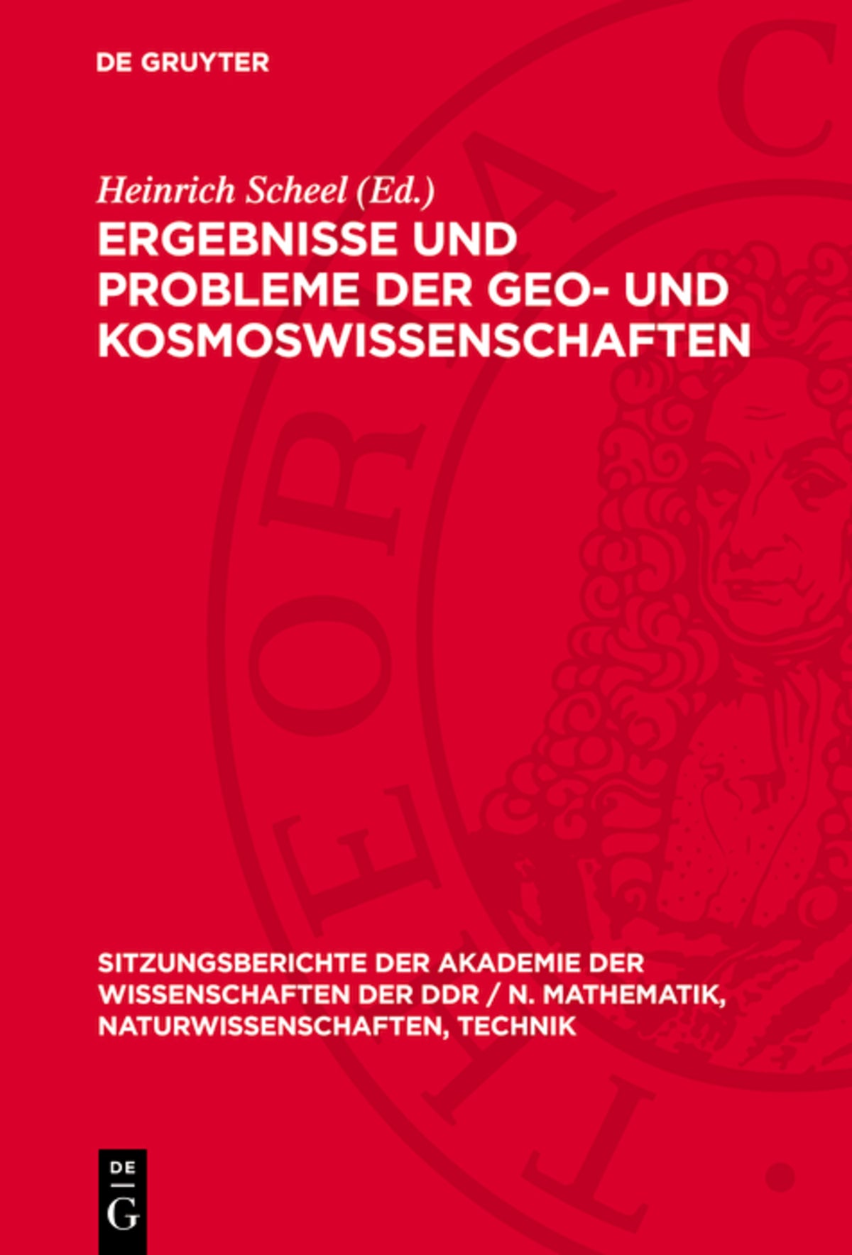 Cover image for Ergebnisse und Probleme der Geo- und Kosmoswissenschaften ISBN 9783112738160